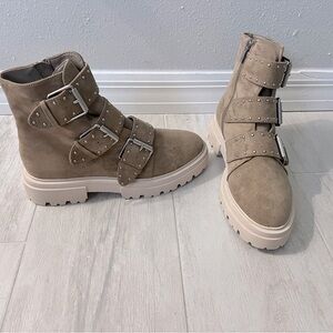 STEVEN Steve Madden Alaine Lug Boots 8.5M